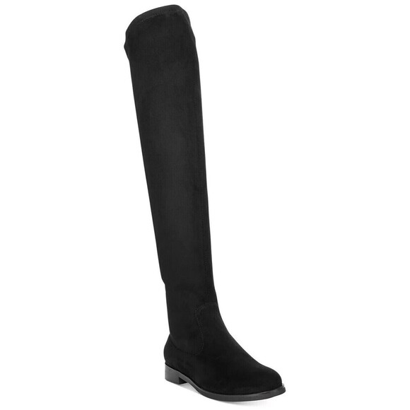 Kenneth Cole Reaction Womens Wind-Y Black Textile Over the Knee Boots Size 5 - Picture 1 of 8